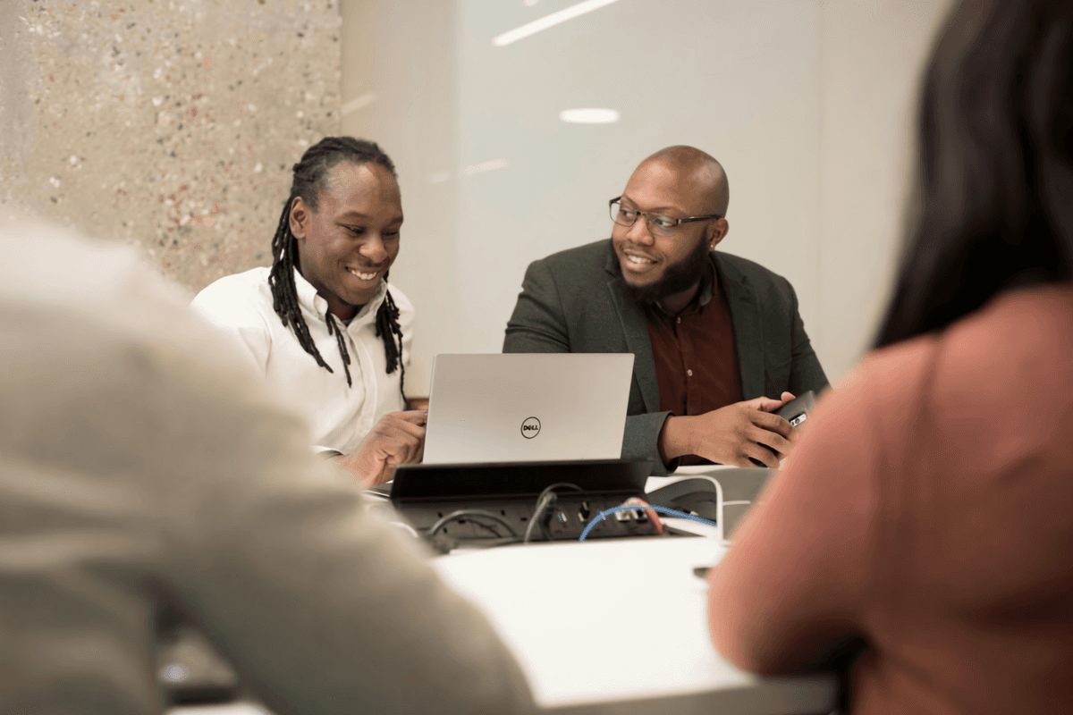 Professional team discussion about financial planning